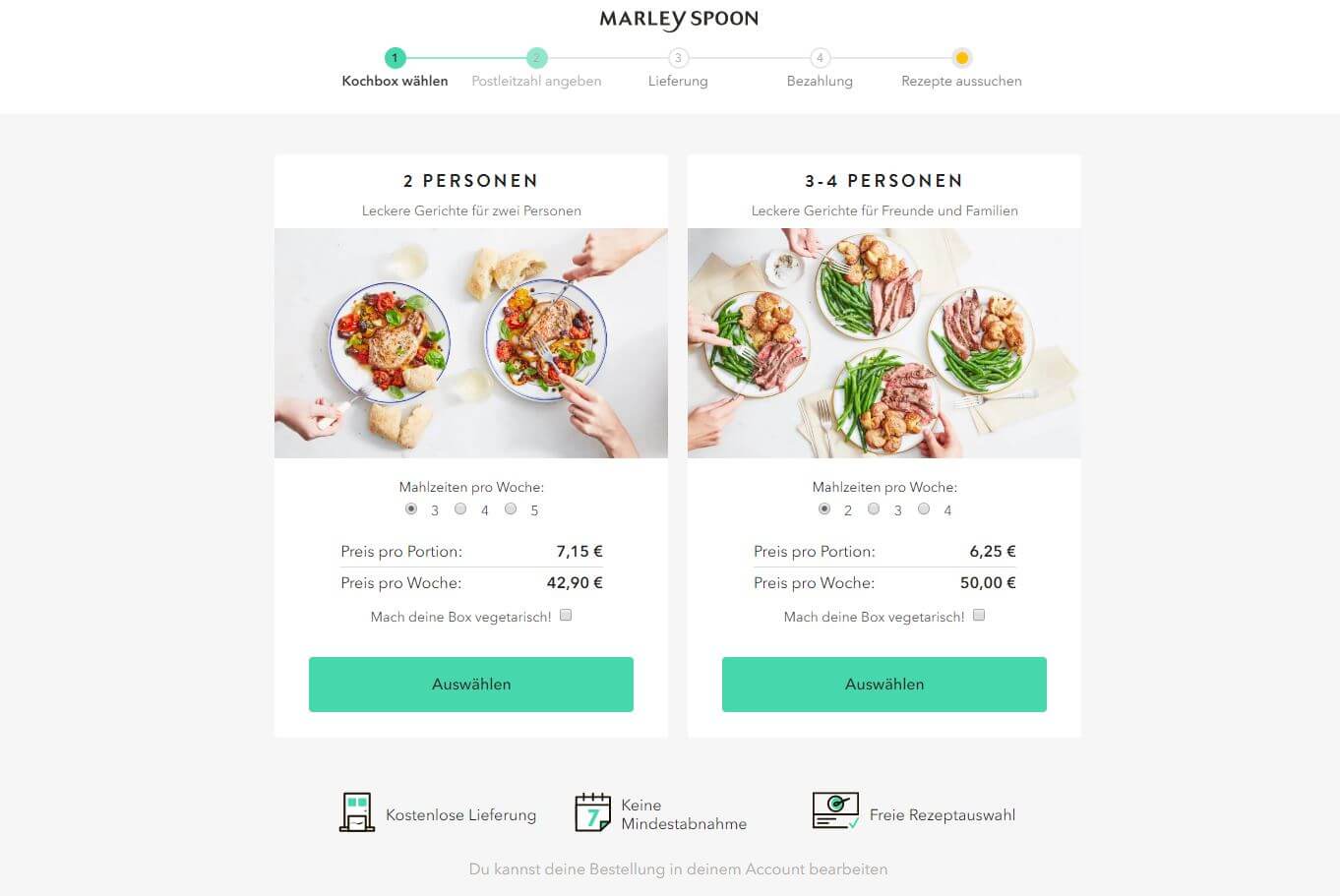 Marley Spoon - marleyspoon bestellung screenshot 1 marleyspoon bestellung screenshot 1