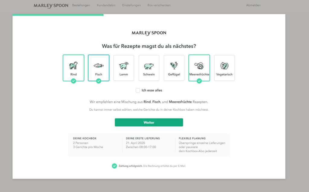 Marley Spoon - marleyspoon bestellung screenshot 4 marleyspoon bestellung screenshot 4