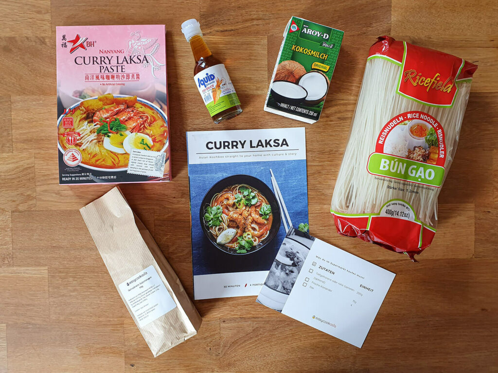 laksa ausgepackt