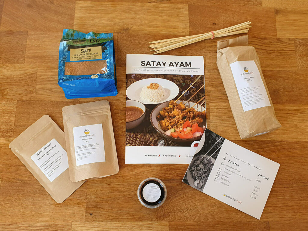 EasyCookAsia - sate ayam ausgepackt sate ayam ausgepackt