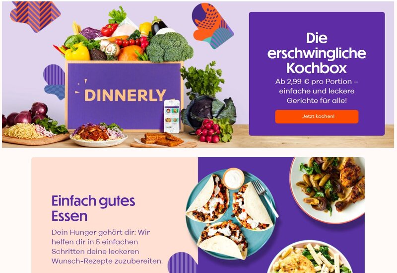 Dinnerly vs. Hello Fresh - rsz dinnerly startseite rsz dinnerly startseite