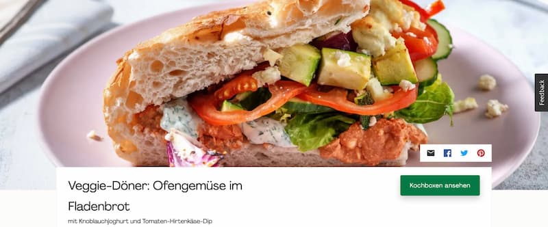 HelloFresh vegetarisch - dfdfgg Veggie Döner