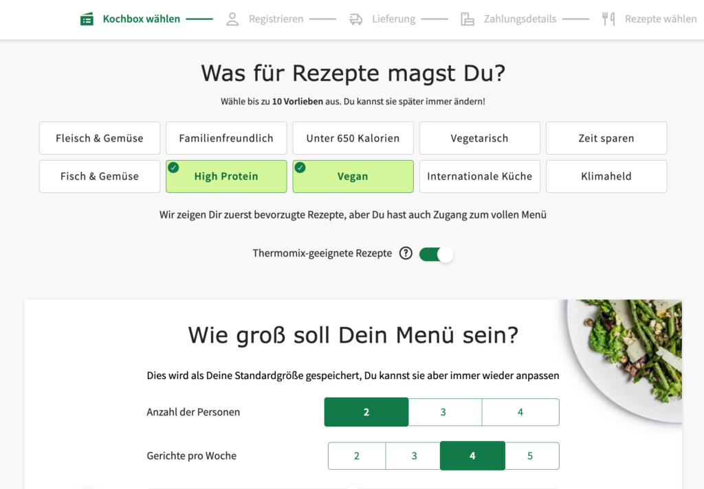 HelloFresh Probierbox - Screenshot 2023 01 02 at 12.31.32 Hellofresh Probierbox bestellen