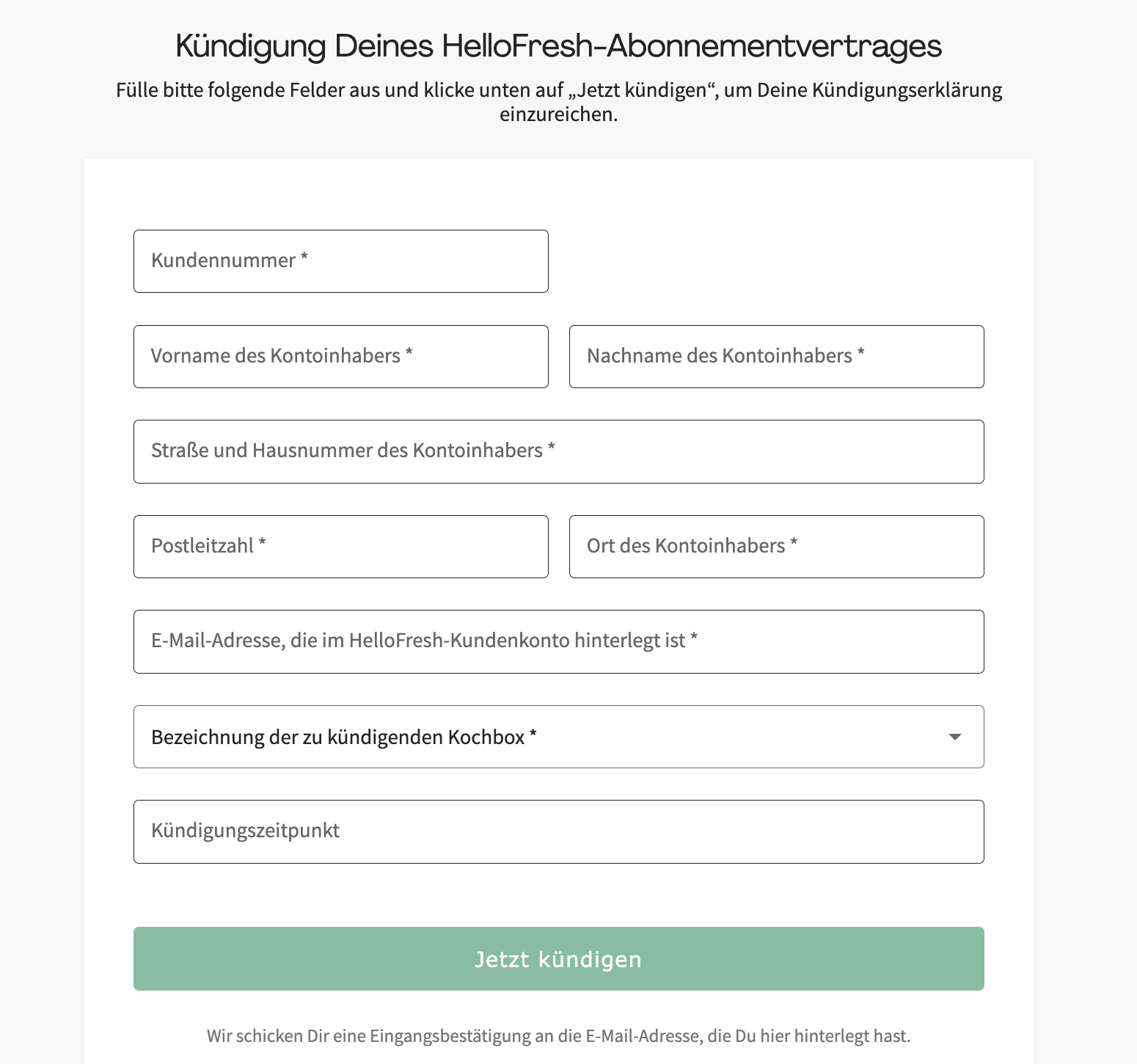 HelloFresh Kündigen Oder Pausieren 2024 KOCHBOX