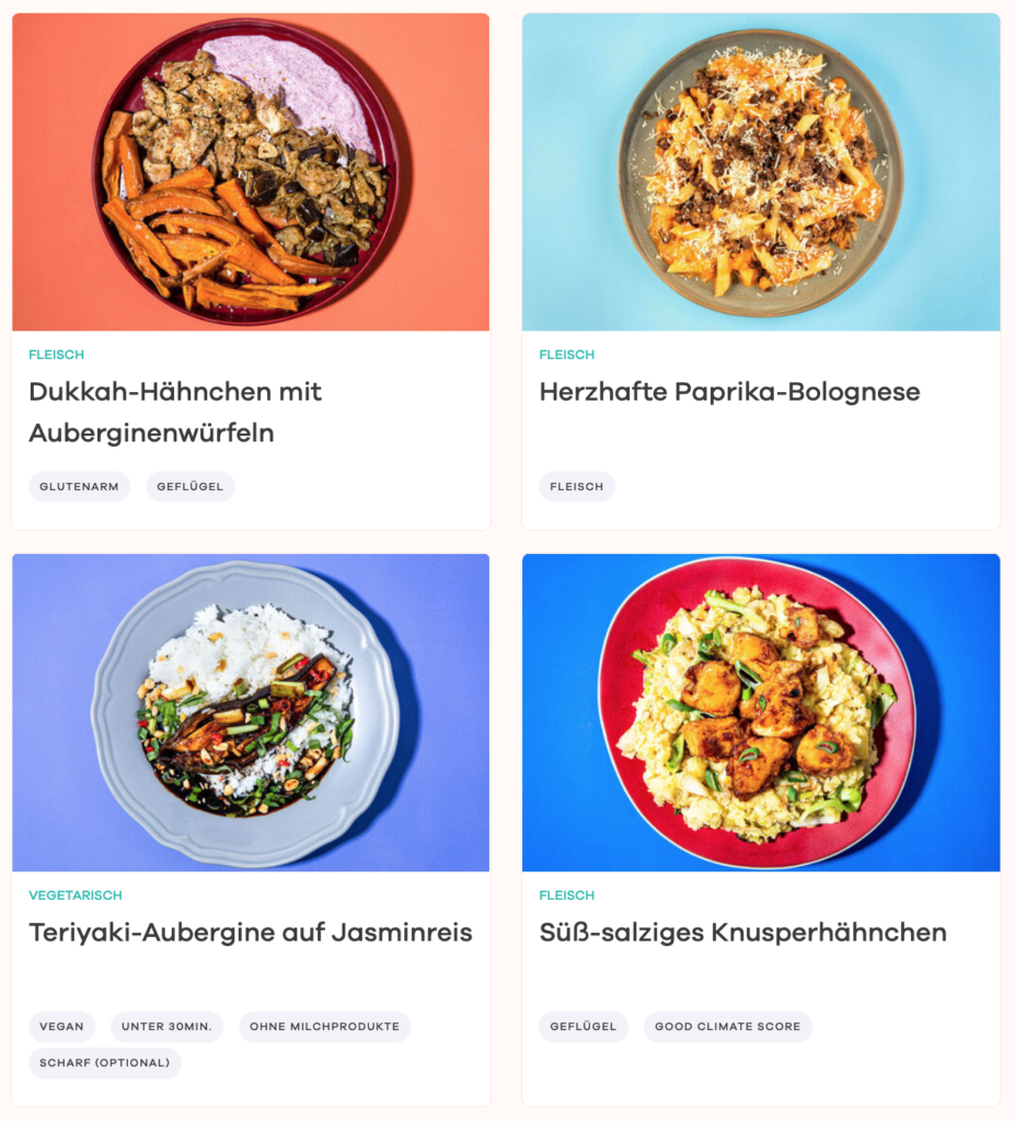 Dinnerly - Screenshot 2023 01 09 at 12.32.43 Dinnerly Rezeptauswahl