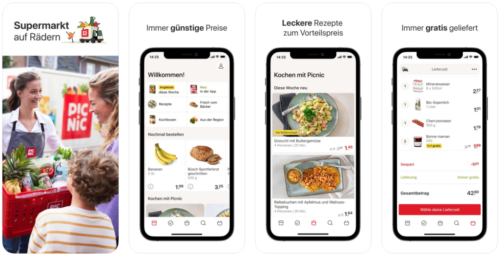 picnic lieferdienst app