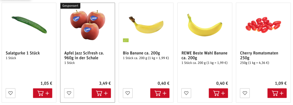 Rewe Preise