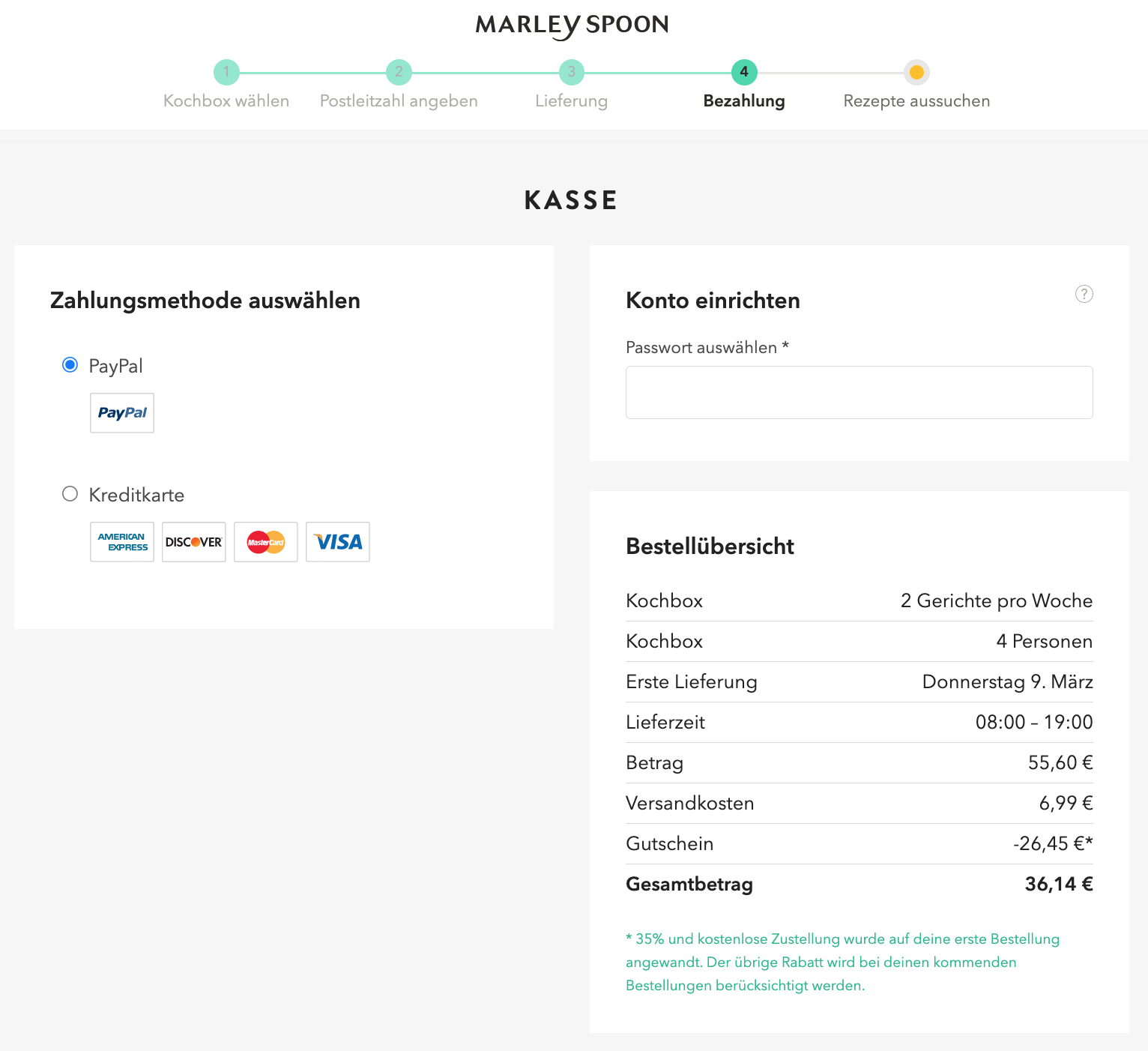 Marley Spoon Gutscheine 2024 Kochbox.de