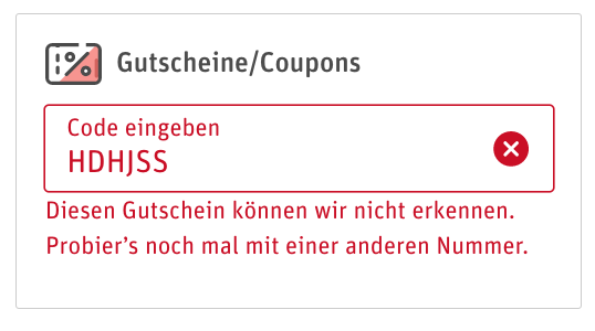 Rewe Gutschein Fehlermeldung